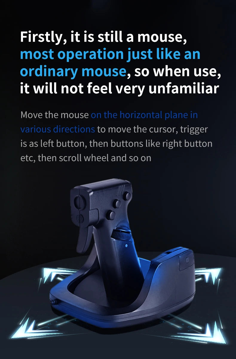 Gun Style Gaming Mouse FPS Game OrionTime L24 Vertical Handle Grip Wired Peripherals Pc Custom Gamer Accessories Shooting Mice