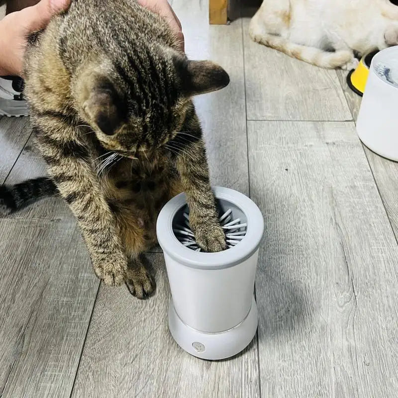 Lavazampe elettrico per animali domestici, automatico, per la pulizia delle zampe di animali domestici, portatile, veloce, silenzioso, per cani e gatti.
