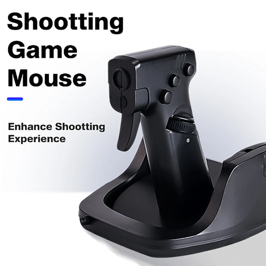 Gun Style Gaming Mouse FPS Game OrionTime L24 Vertical Handle Grip Wired Peripherals Pc Custom Gamer Accessories Shooting Mice