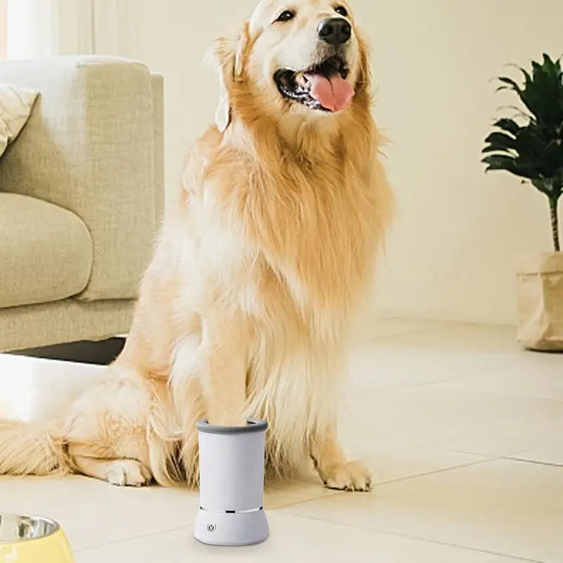 Lavazampe elettrico per animali domestici, automatico, per la pulizia delle zampe di animali domestici, portatile, veloce, silenzioso, per cani e gatti.